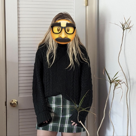 Ciao Lucia Olivier cable knit sweater in Forest green Medium M - Picture 6 of 6